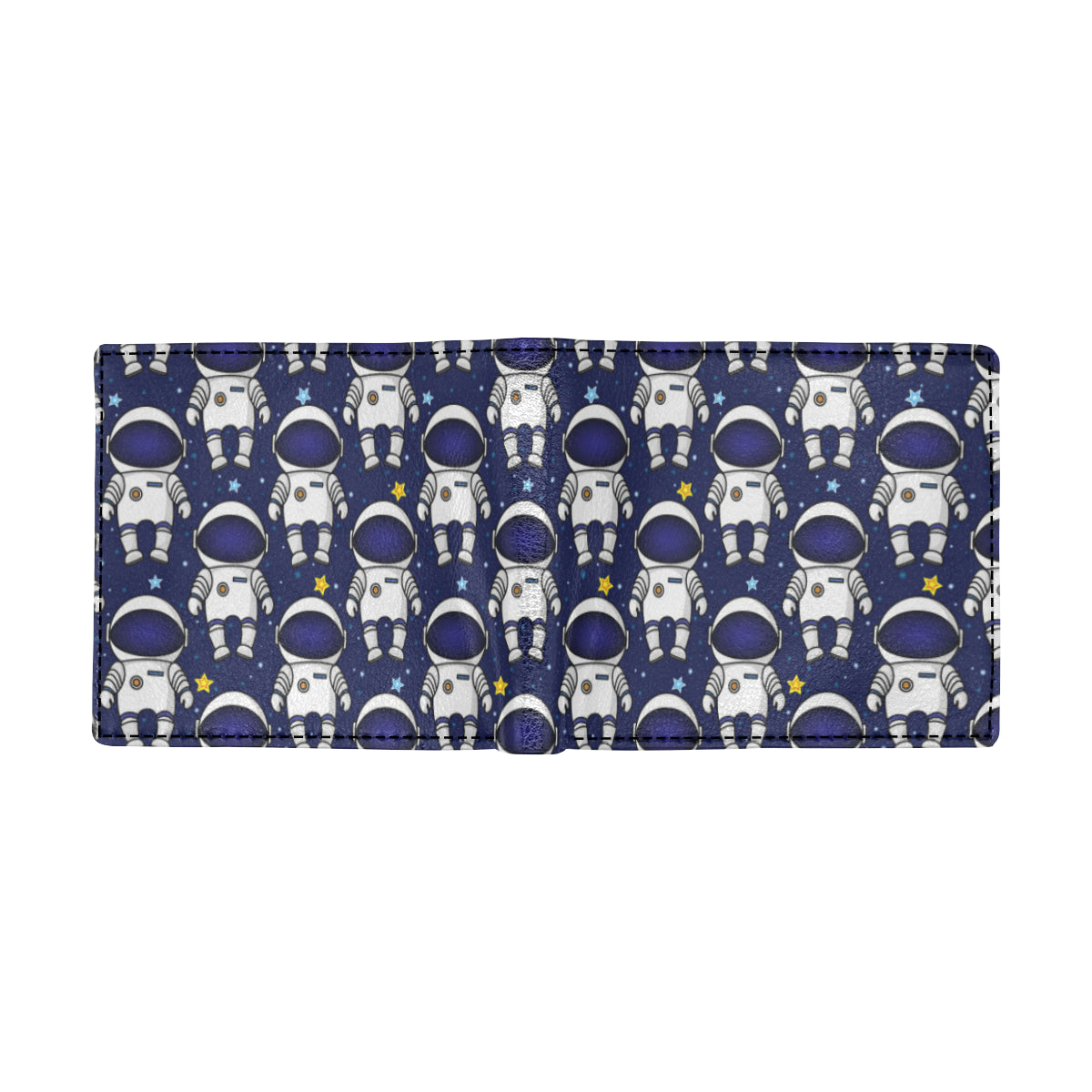 Astronaut Pattern Print Design 01 Men's ID Card Wallet