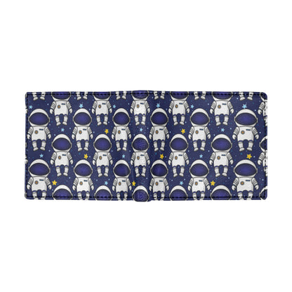 Astronaut Pattern Print Design 01 Men's ID Card Wallet