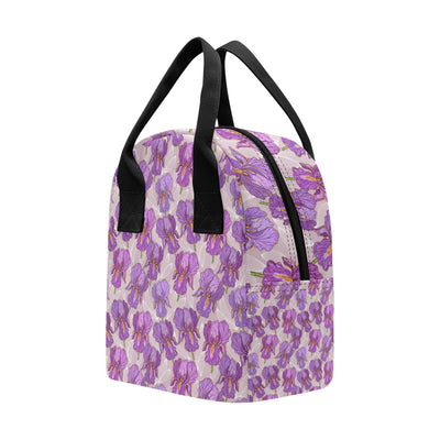 Iris Pattern Print Design IR05 Insulated Lunch Bag