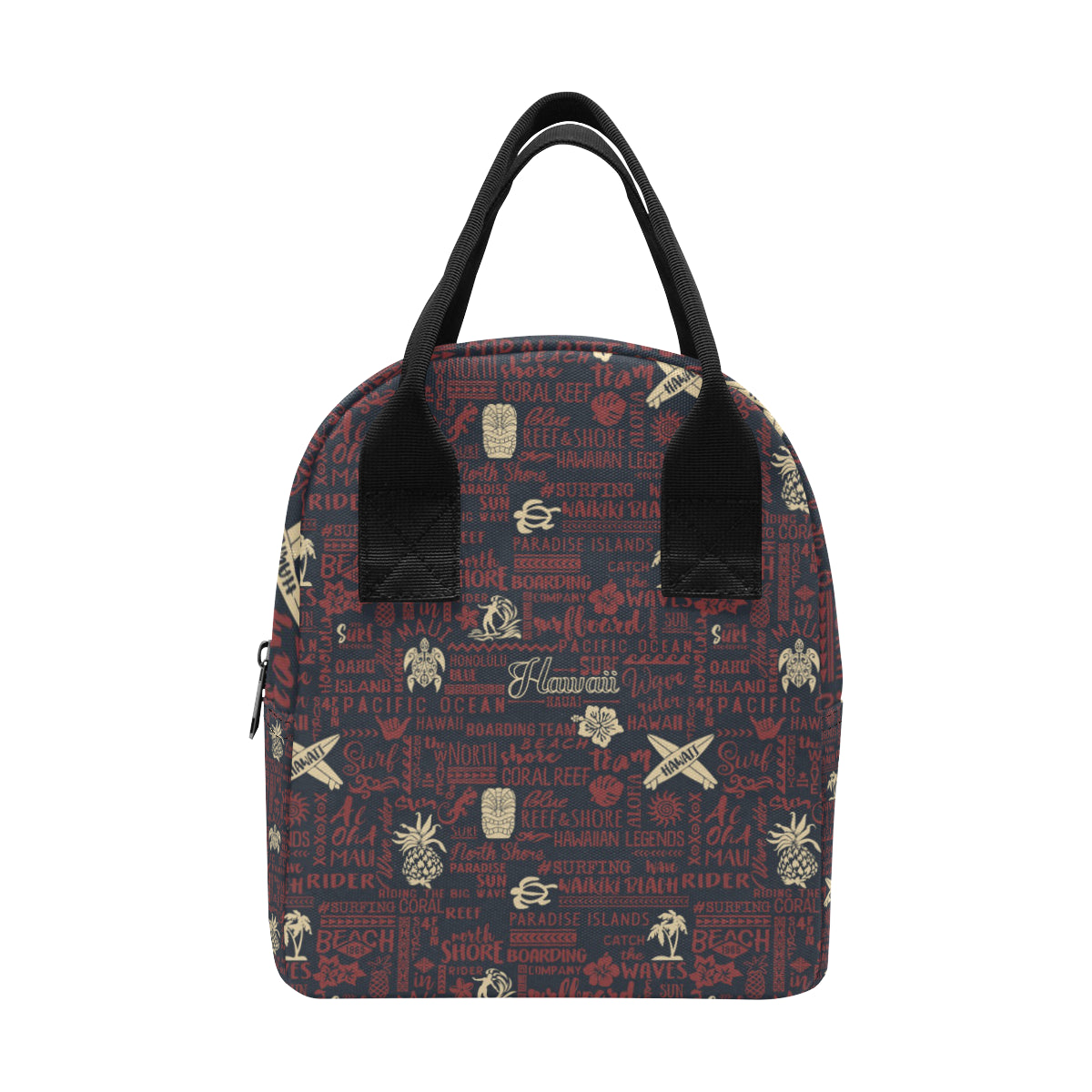 Hawaiian Themed Pattern Print Design H017 Insulated Lunch Bag