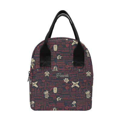 Hawaiian Themed Pattern Print Design H017 Insulated Lunch Bag