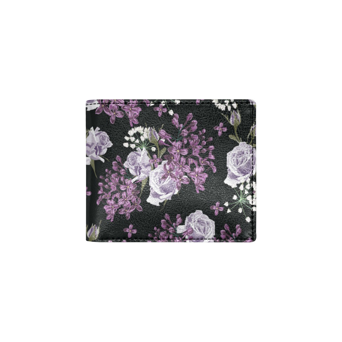 Lilac Pattern Print Design LI04 Men's ID Card Wallet