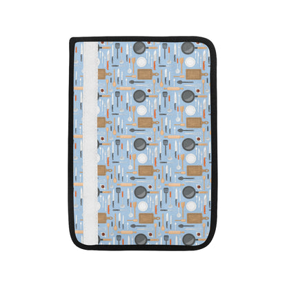 Cooking Kitchen Tools Pattern Print Design 02 Car Seat Belt Cover