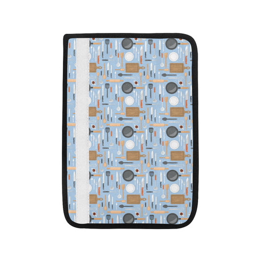 Cooking Kitchen Tools Pattern Print Design 02 Car Seat Belt Cover