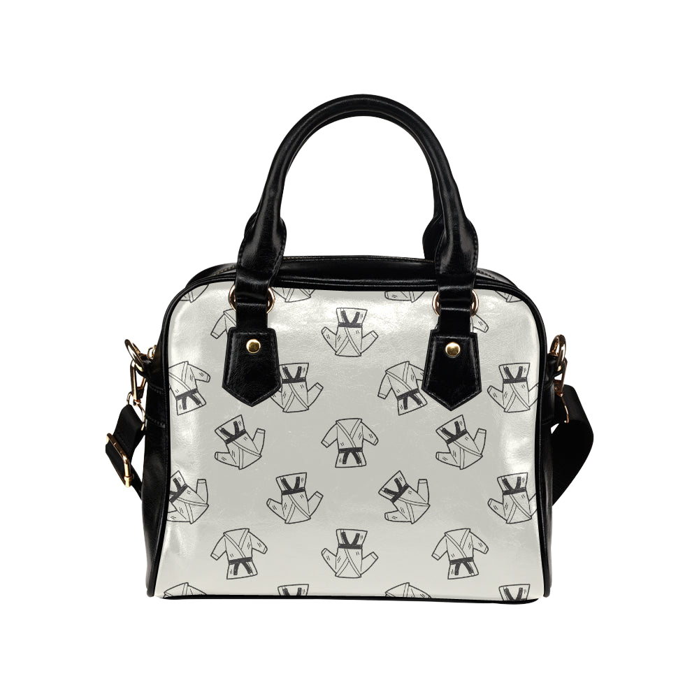 Karate Pattern Print Design 01 Shoulder Handbag