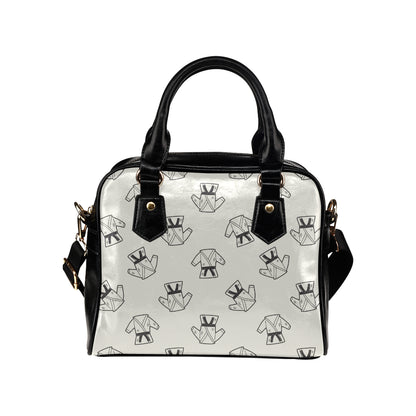 Karate Pattern Print Design 01 Shoulder Handbag