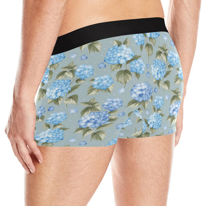 Hydrangea Pattern Print Design 01 Men's Boxer Briefs