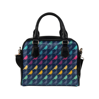 Birds Pattern Print Design 01 Shoulder Handbag