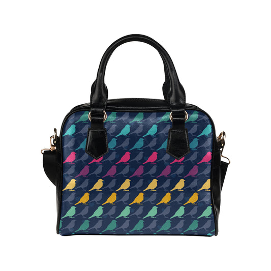 Birds Pattern Print Design 01 Shoulder Handbag