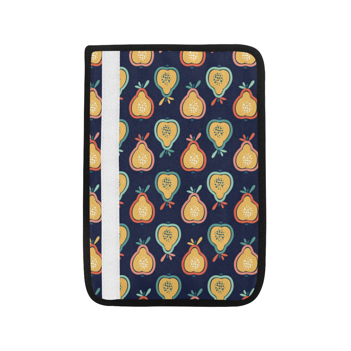 Pear Pattern Print Design PE03 Car Seat Belt Cover