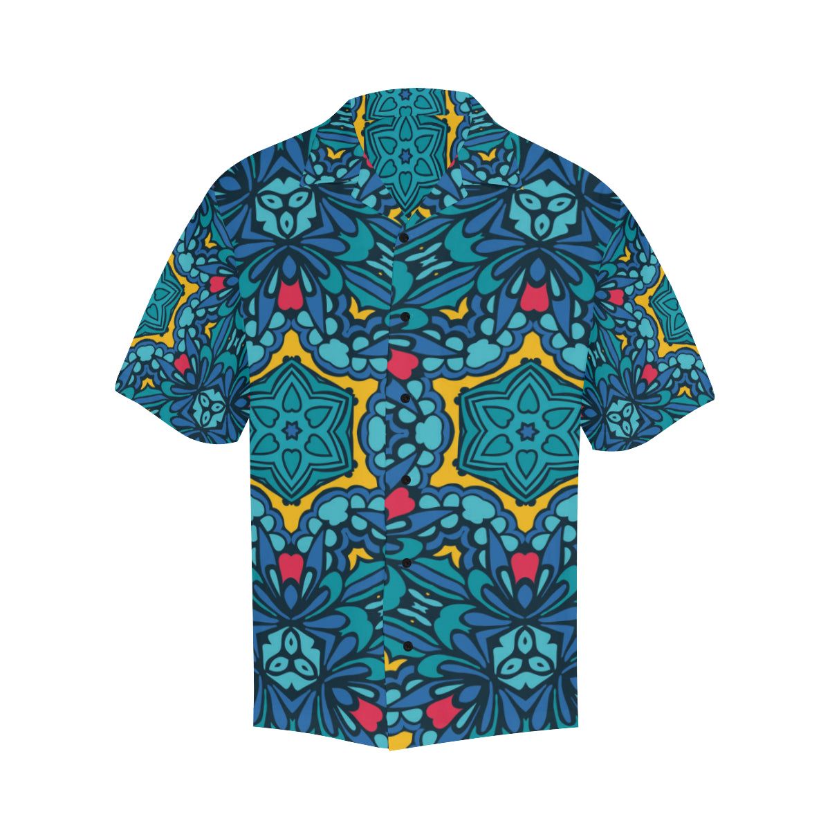 Kaleidoscope Pattern Print Design 04 Men's Hawaiian Shirt