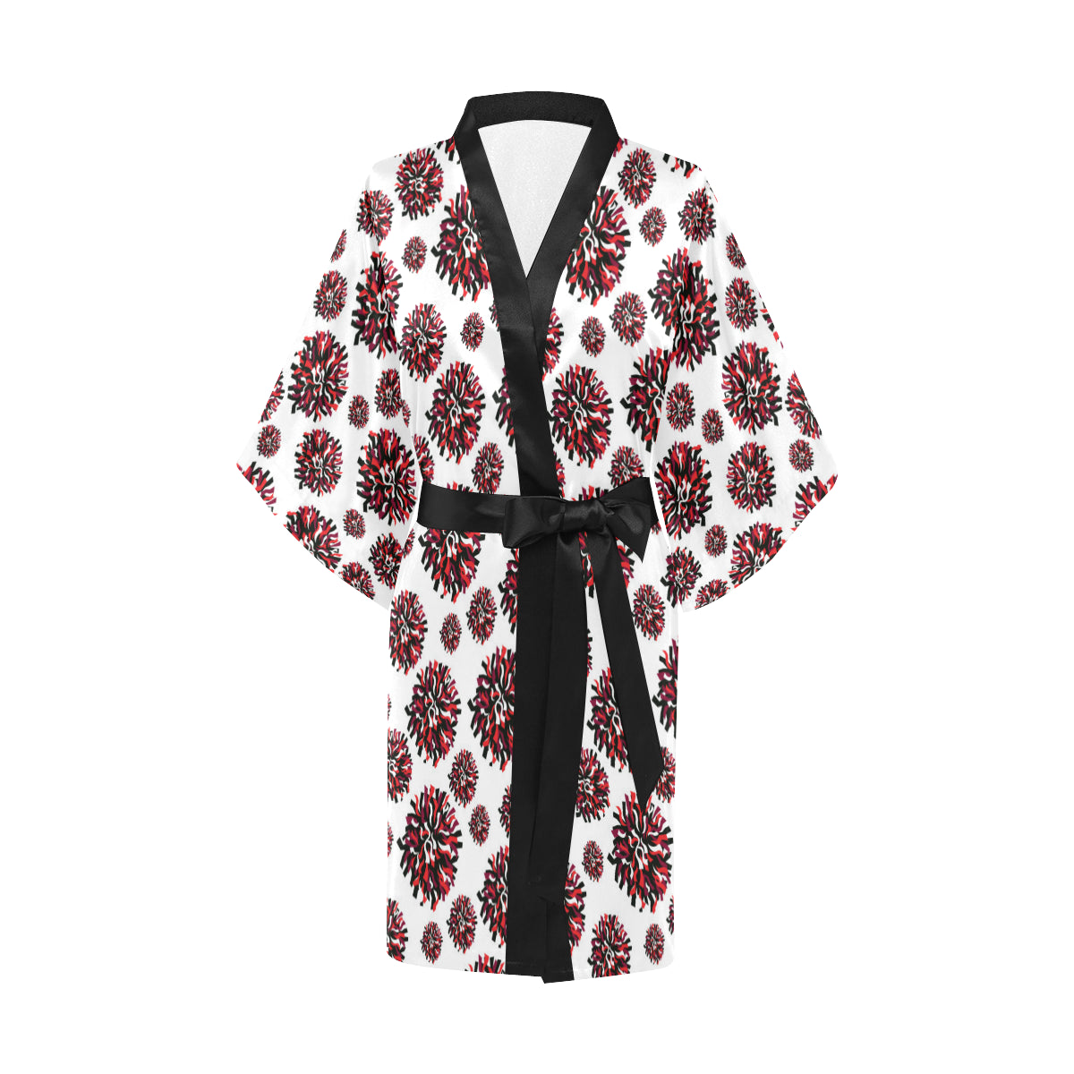 Cheerleader Pattern Print Design 01 Women's Short Kimono