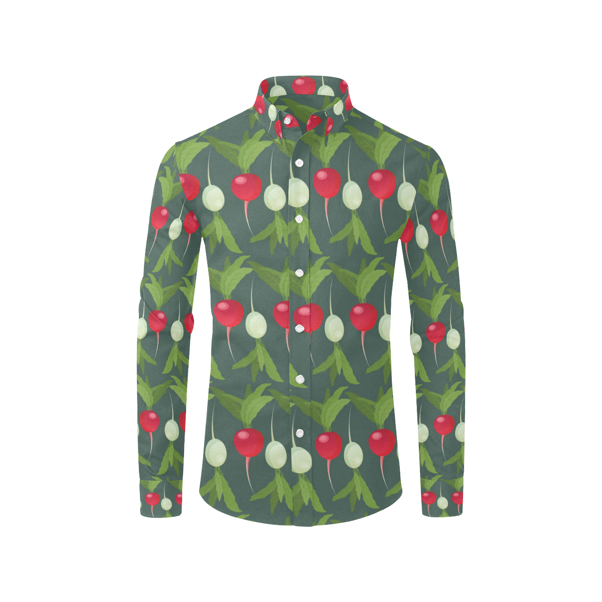 Radish Pattern Print Design A03 Men's Long Sleeve Shirt
