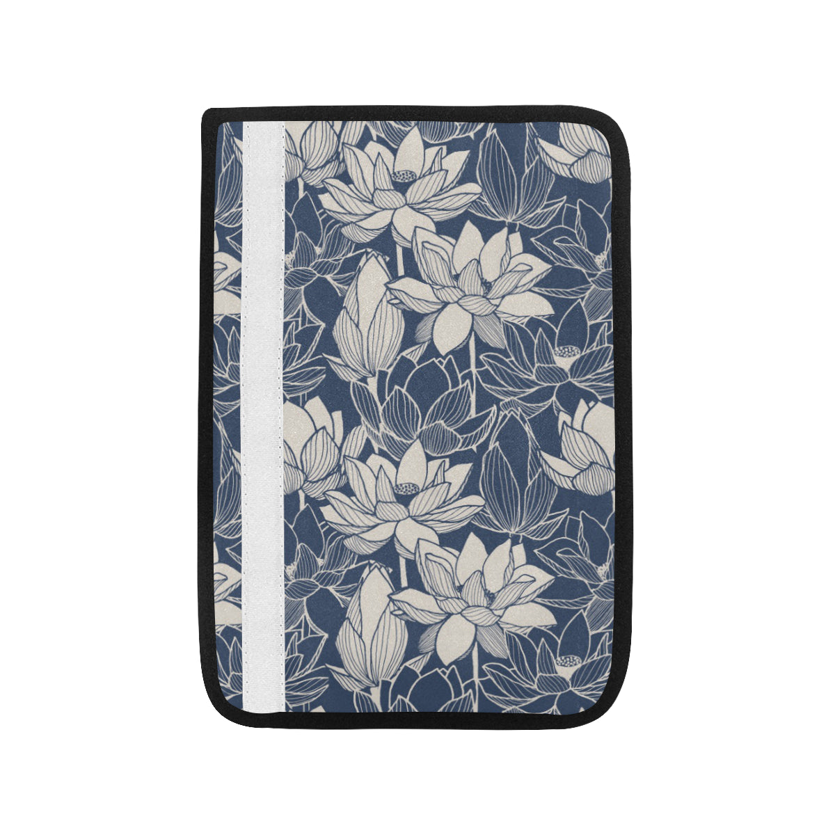 Water Lily Pattern Print Design WL04 Car Seat Belt Cover