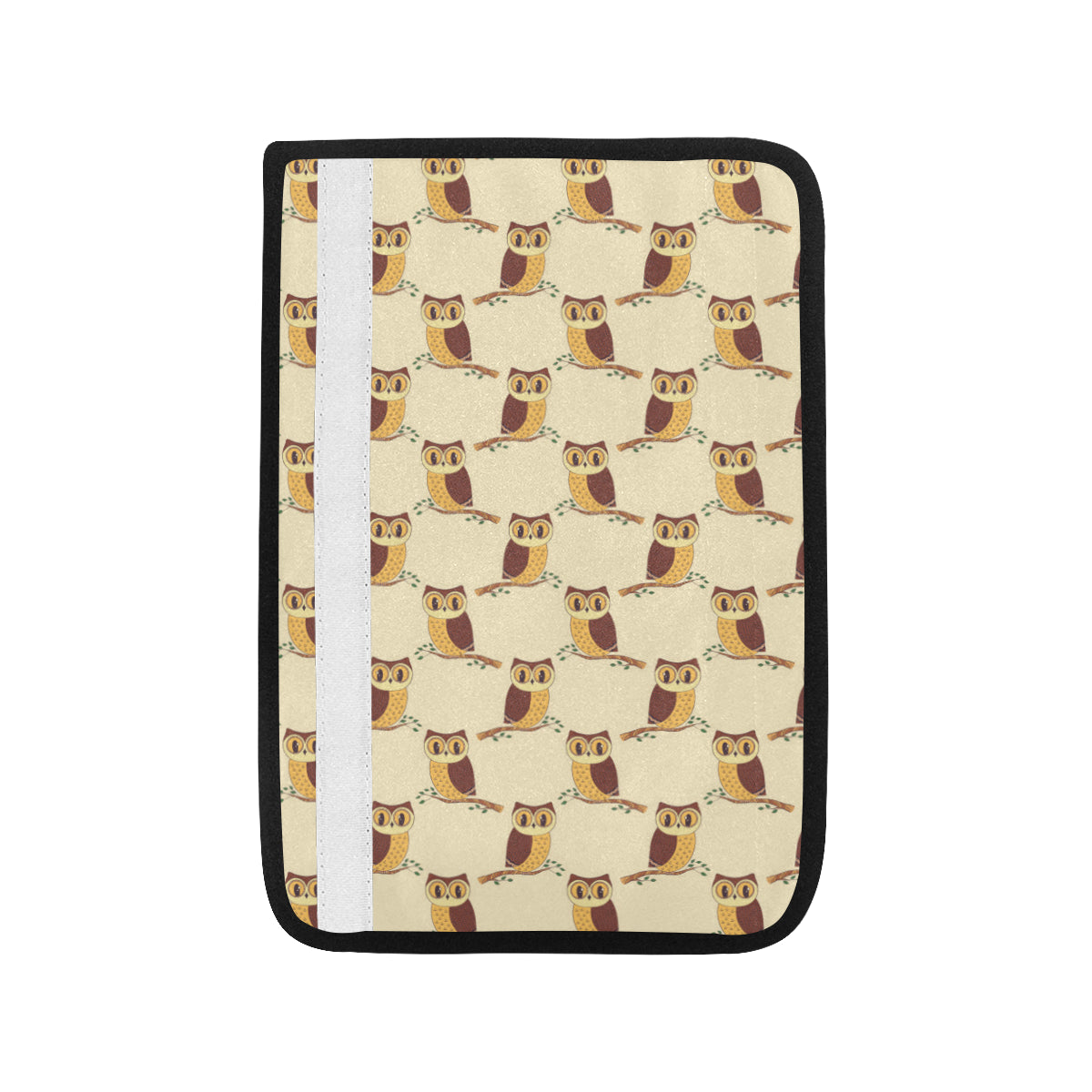 Owl Pattern Print Design A07 Car Seat Belt Cover