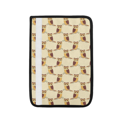 Owl Pattern Print Design A07 Car Seat Belt Cover