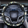 Cow Watercolor Print Pattern Steering Wheel Cover with Elastic Edge