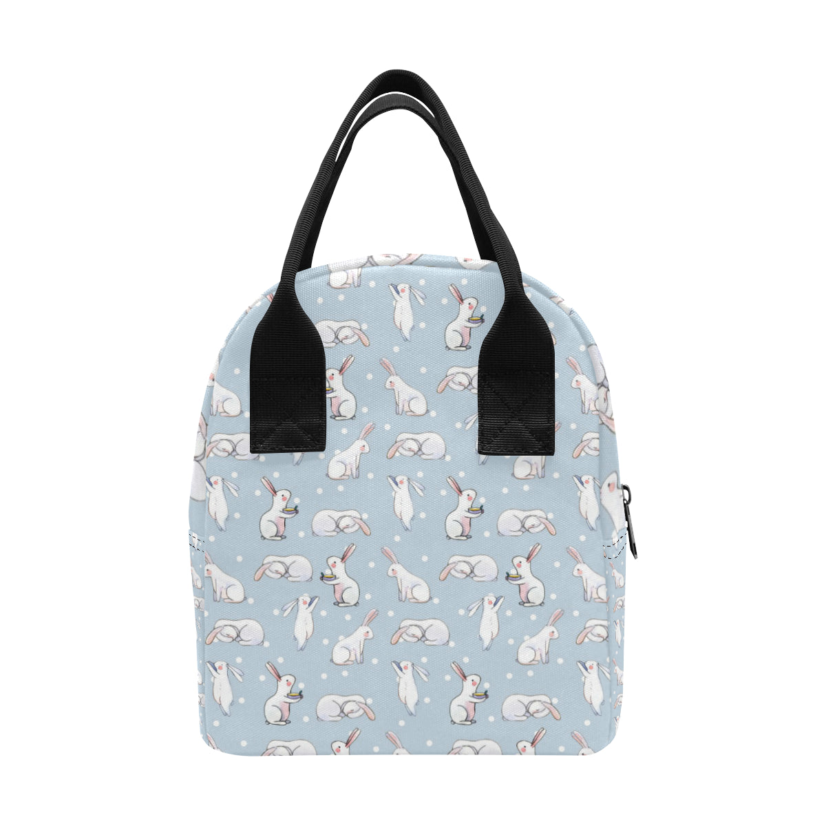 Rabbit Pattern Print Design RB06 Insulated Lunch Bag