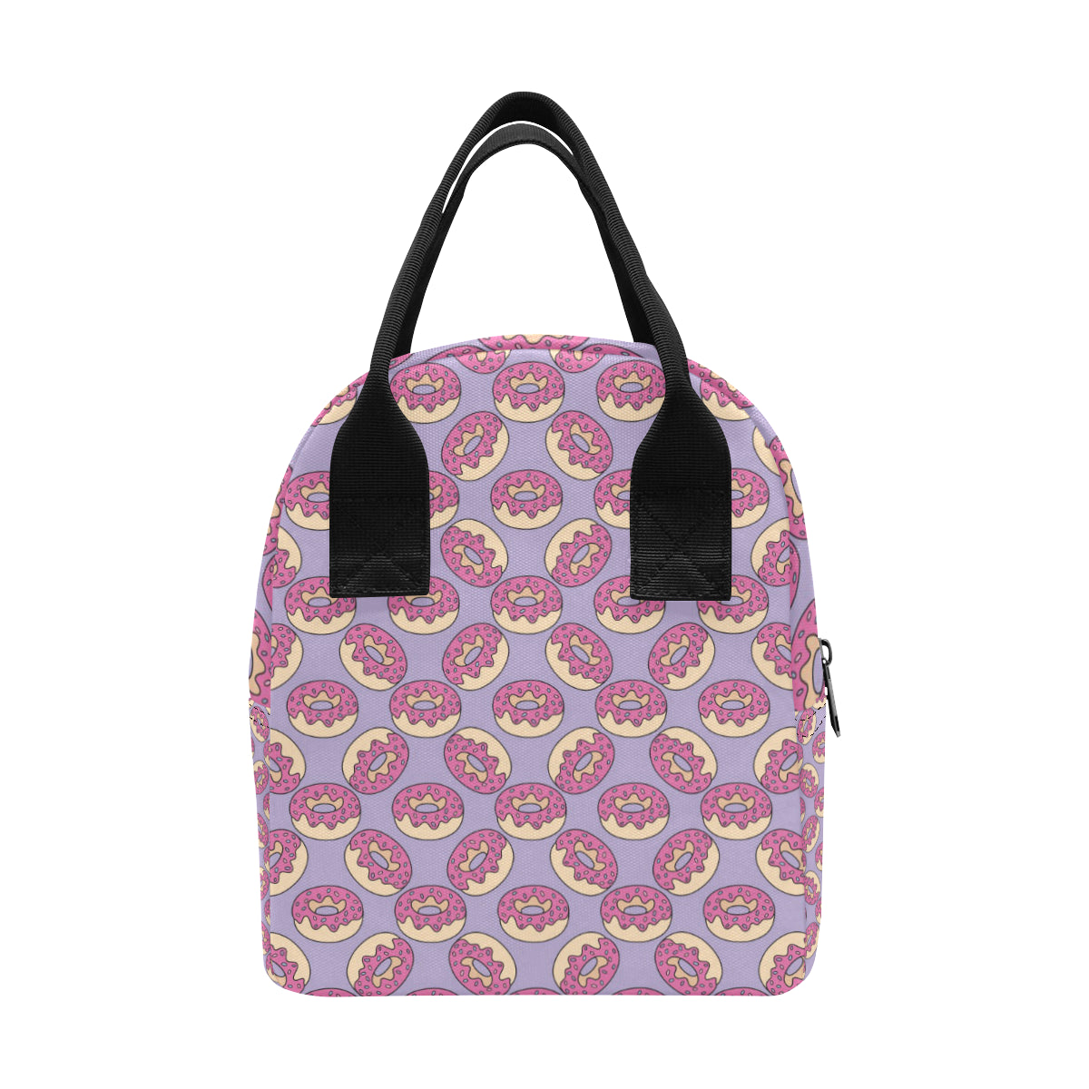 Donut Pattern Print Design DN015 Insulated Lunch Bag