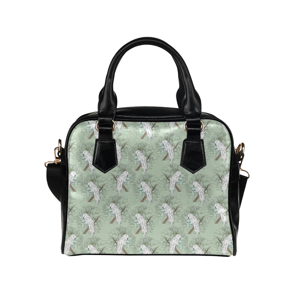 Cockatiel Pattern Print Design 01 Shoulder Handbag
