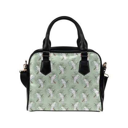 Cockatiel Pattern Print Design 01 Shoulder Handbag