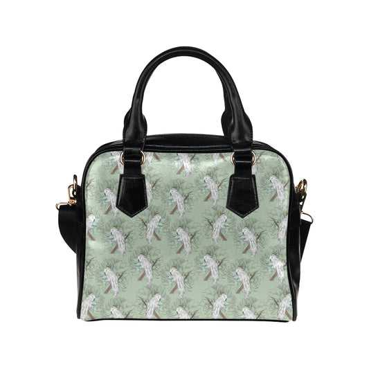 Cockatiel Pattern Print Design 01 Shoulder Handbag