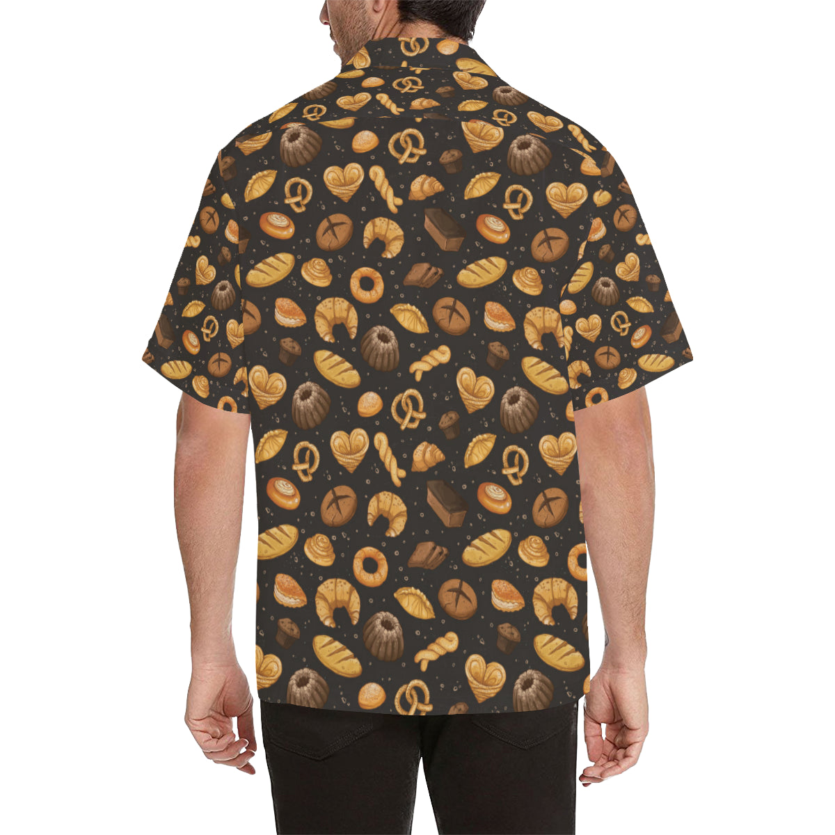 Bread Pattern Print Design 05 Men's Hawaiian Shirt