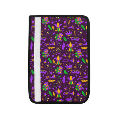 Mardi Gras Pattern Print Design 08 Car Seat Belt Cover