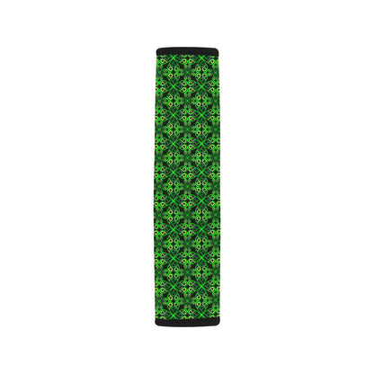Celtic Green Neon Design Car Seat Belt Cover