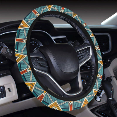 Kente Print African Design Themed Steering Wheel Cover with Elastic Edge