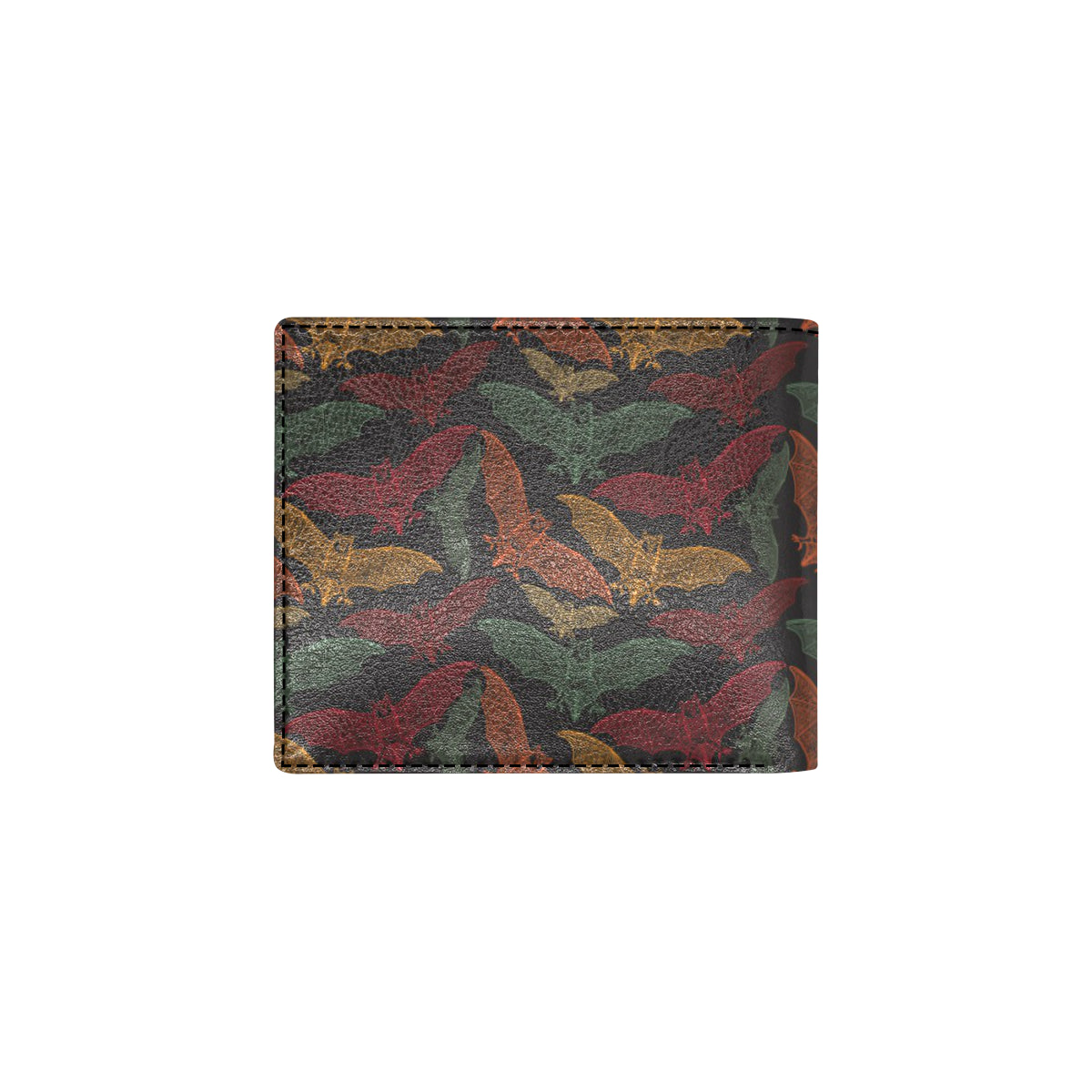 Bat Tribal Pattern Print Design 03 Men's ID Card Wallet