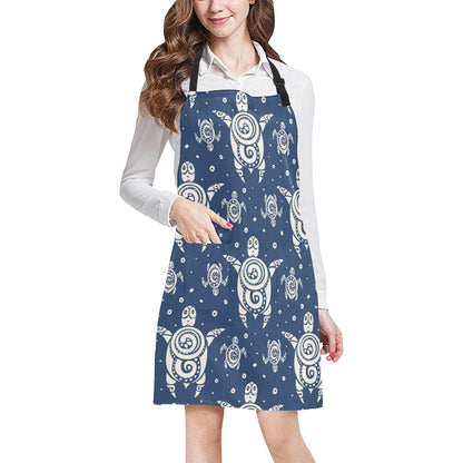 Sea Turtle Tribal Apron with Pocket