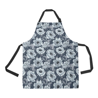 Anemone Pattern Print Design AM09 Apron with Pocket