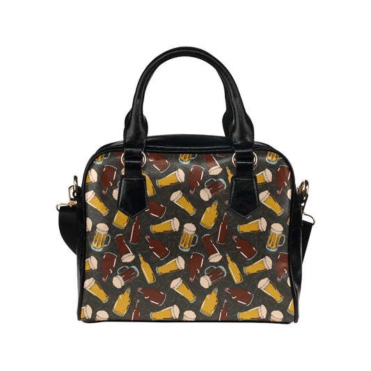 Beer Pattern Print Design 03 Shoulder Handbag