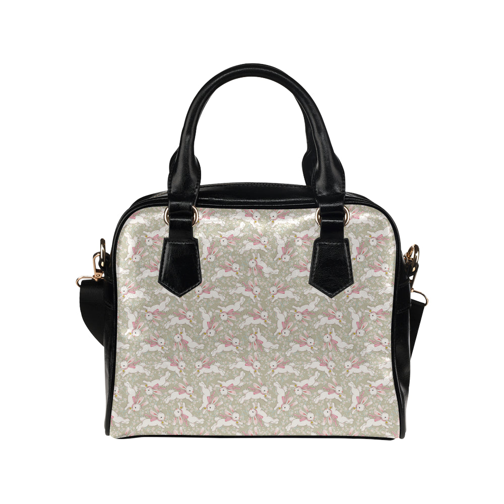 Bunny Pattern Print Design 06 Shoulder Handbag