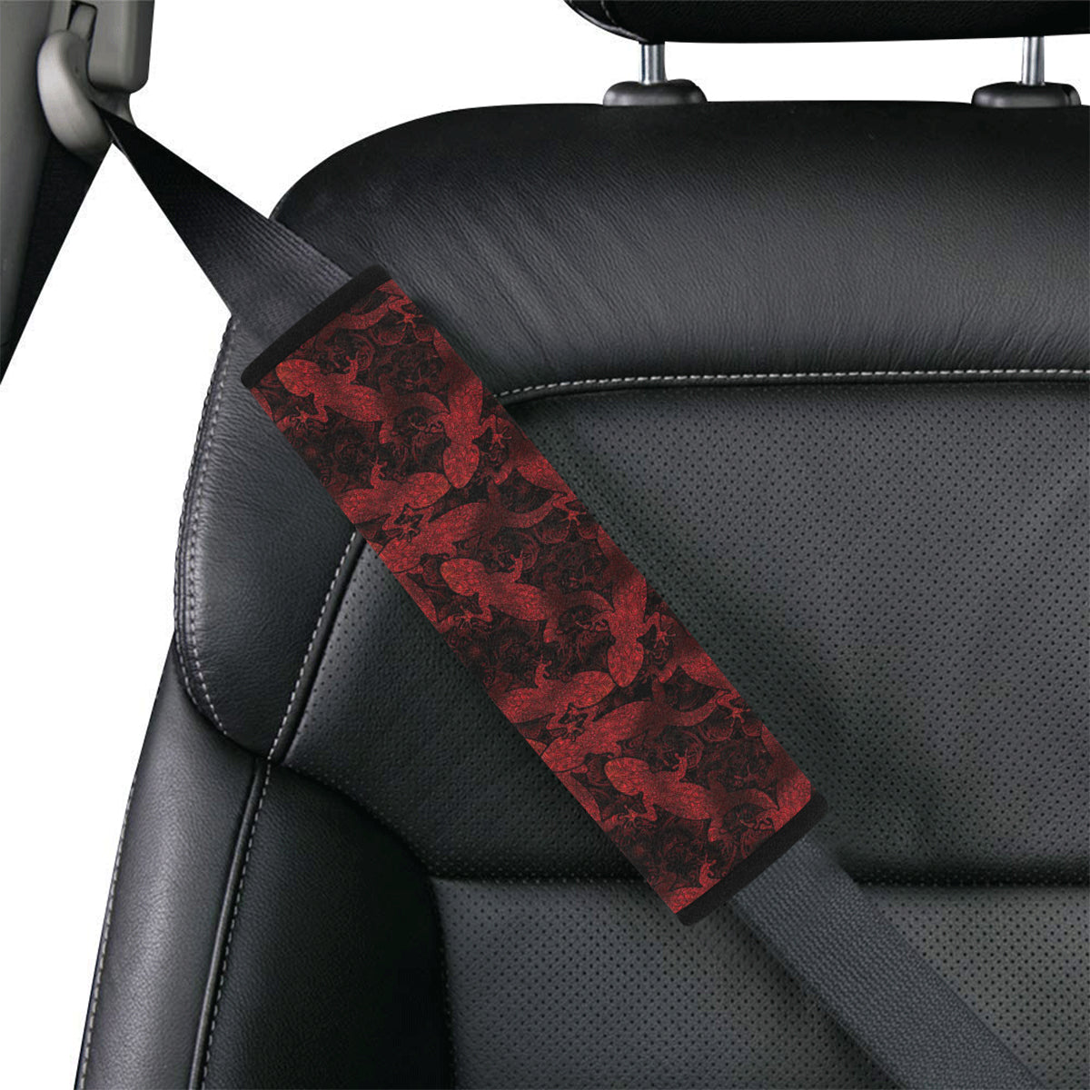 Gecko Pattern Print Design 04 Car Seat Belt Cover