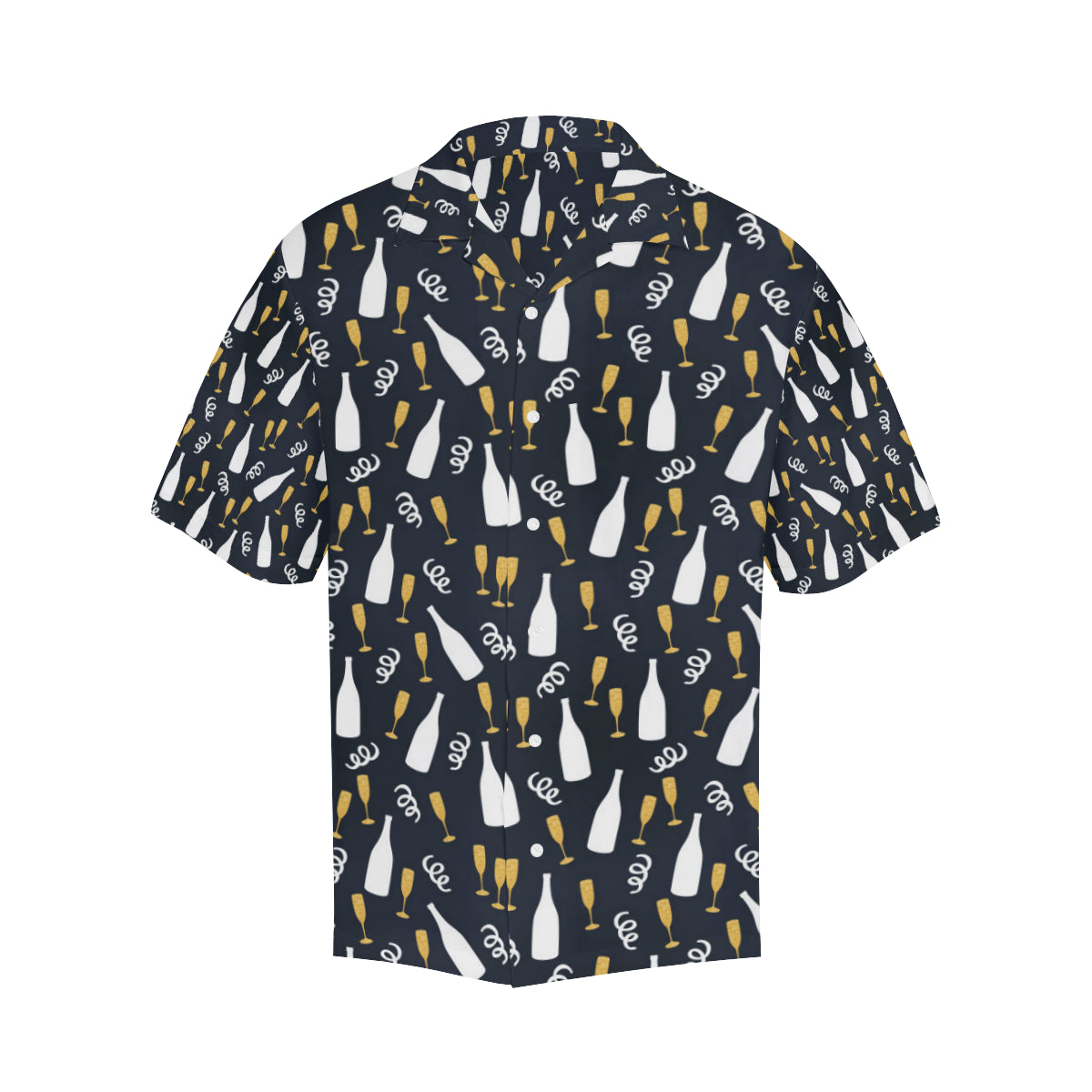 Champagne Pattern Print Design 01 Men's Hawaiian Shirt