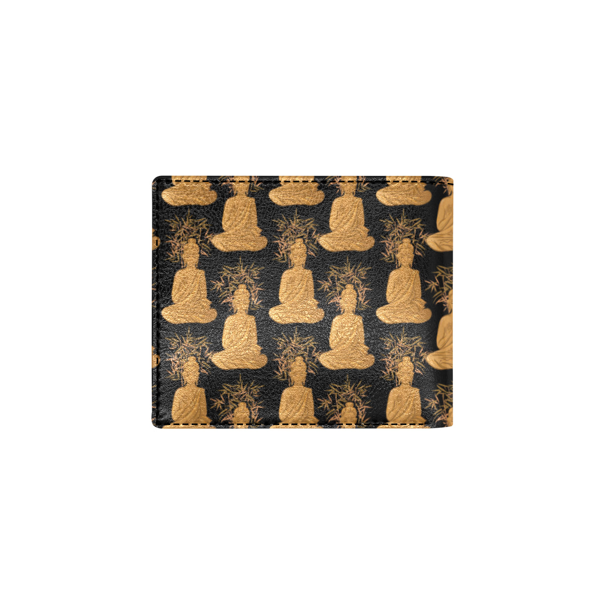 Buddha Pattern Print Design 01 Men's ID Card Wallet