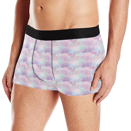 Aquarius Zodiac Pattern Print Design 01 Men's Boxer Briefs