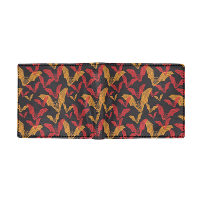 Bat Pattern Print Design 01 Men's ID Card Wallet