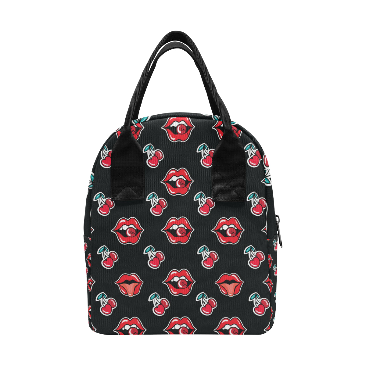 Cherry Pattern Print Design CH04 Insulated Lunch Bag
