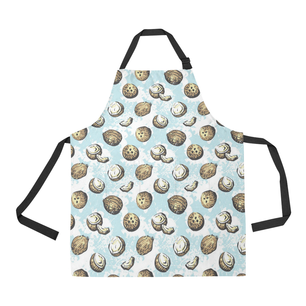Coconut Pattern Print Design CN01 Apron with Pocket