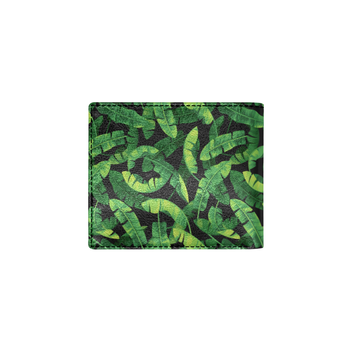 Banana Leaf Pattern Print Design 02 Men's ID Card Wallet