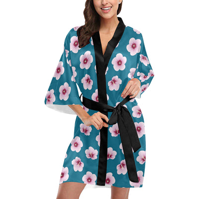 Cherry Blossom Pattern Print Design CB08 Women's Short Kimono