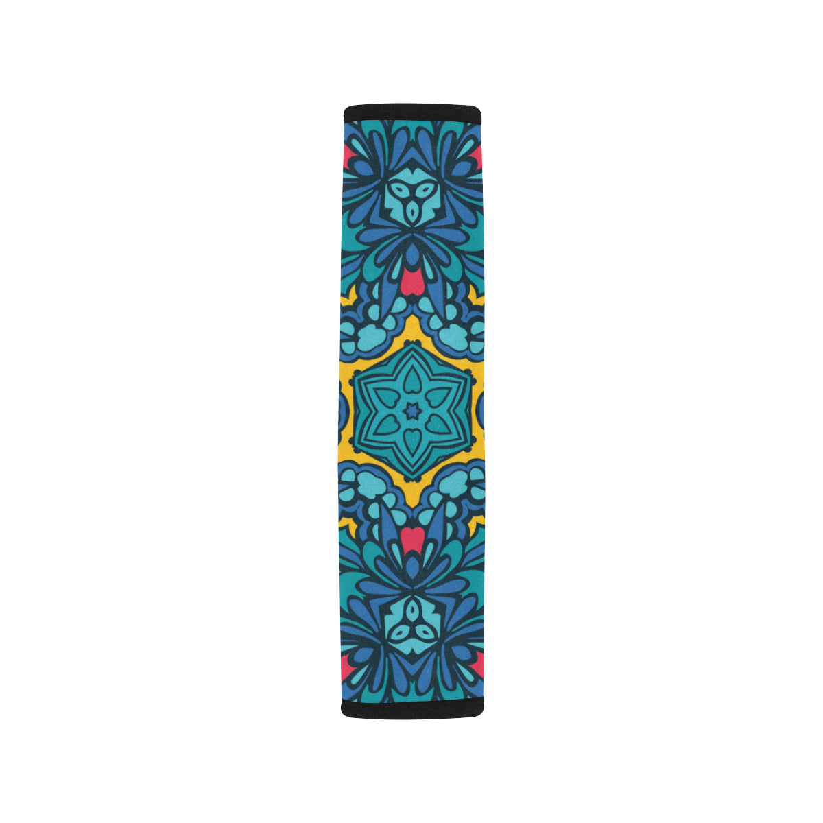 Kaleidoscope Pattern Print Design 04 Car Seat Belt Cover