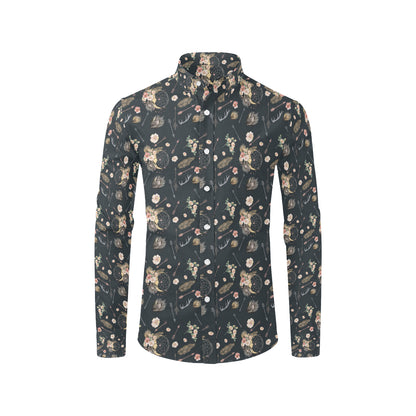 Bohemian Pattern Print Design 09 Men's Long Sleeve Shirt