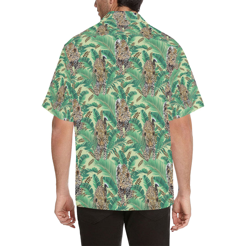 Leopard Pattern Print Design 03 Men's Hawaiian Shirt