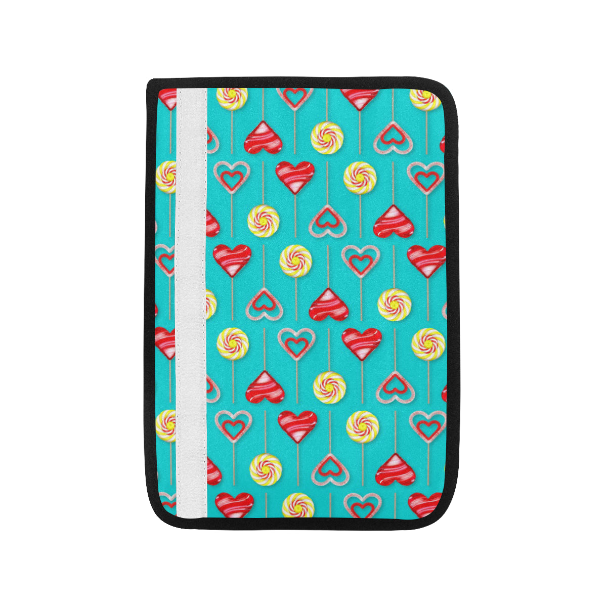 Lollipop Pattern Print Design LL06 Car Seat Belt Cover