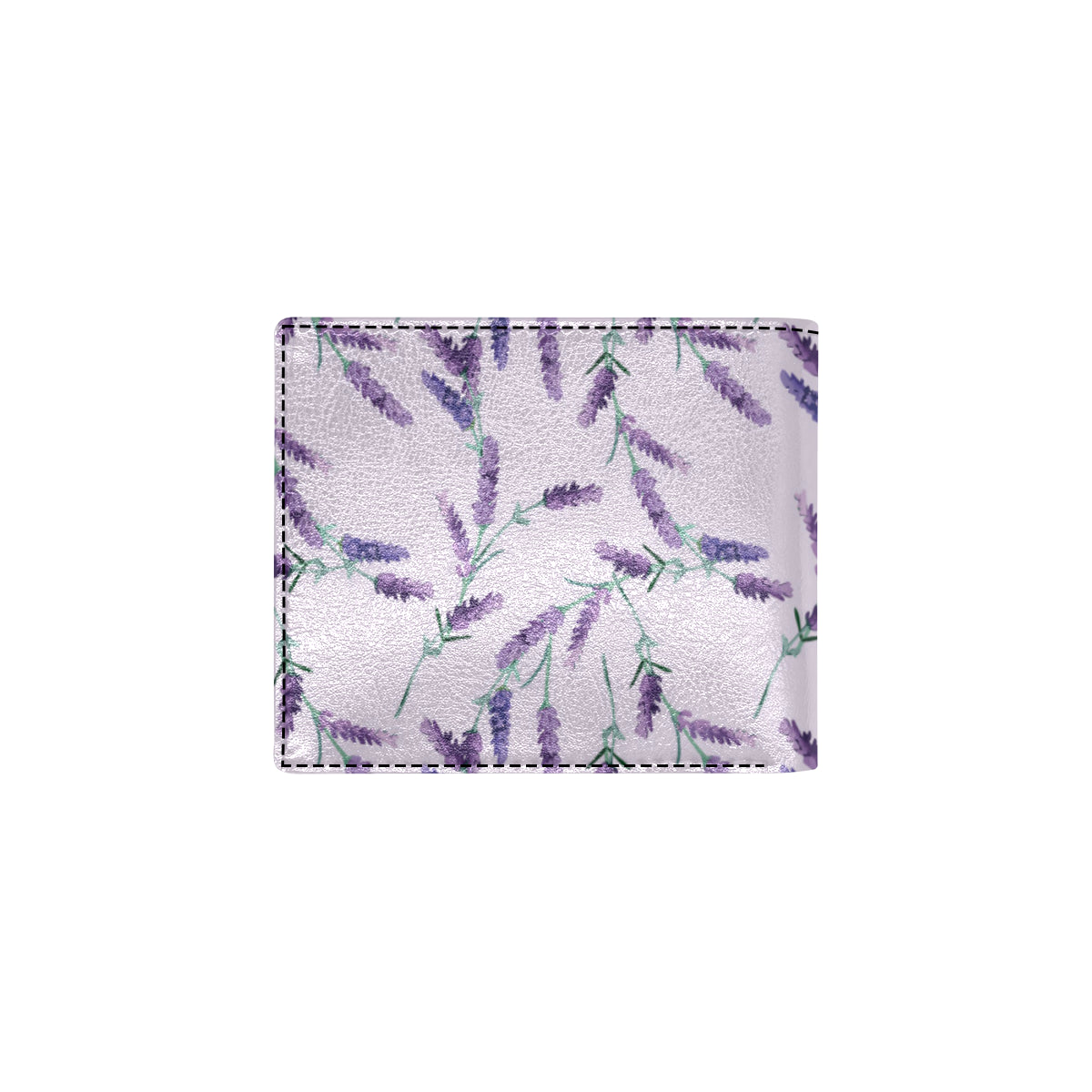 Lavender Pattern Print Design 02 Men's ID Card Wallet
