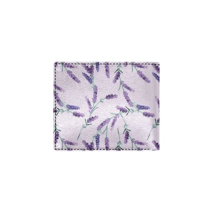 Lavender Pattern Print Design 02 Men's ID Card Wallet